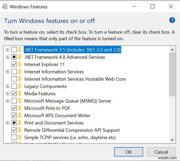 Giải thích các tính năng tùy chọn của Windows - Windows 11/10 