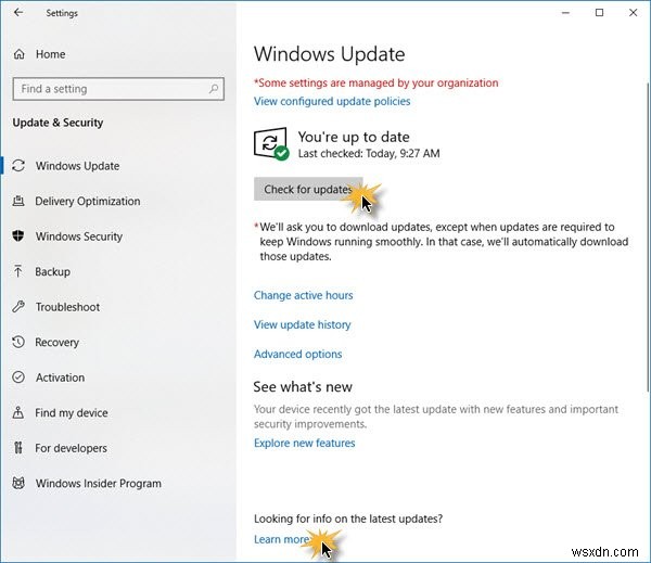 Cách kiểm tra các bản cập nhật trong Windows 11/10 