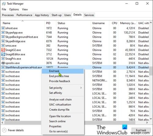 Cách khởi động lại StartMenuExperienceHost.exe bằng Command Prompt hoặc PowerShell trên Windows 10 