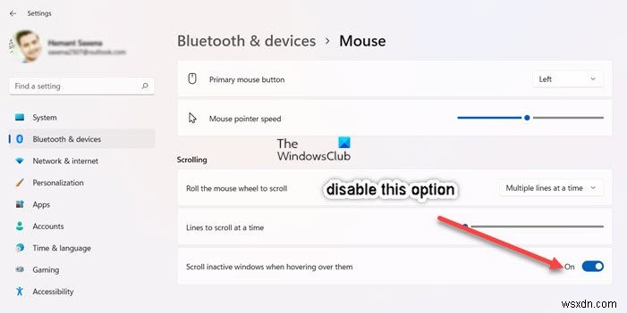 Di chuyển chuột tự động lên hoặc xuống trong Windows 11/10 