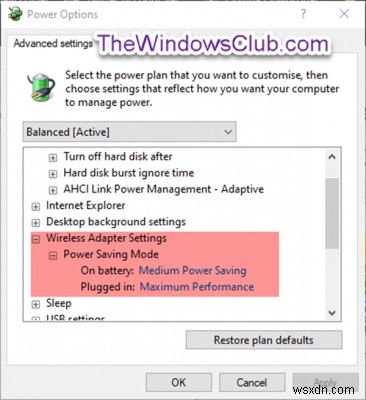 Cách cấu hình Power Options ẩn trong Windows 11/10 