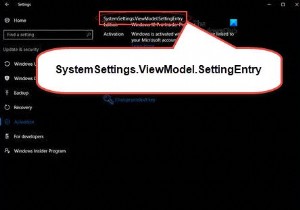 Sửa lỗi SystemSettings.ViewModel.SettingEntry hoặc NetworkUX.ViewModel.SettingEntry 