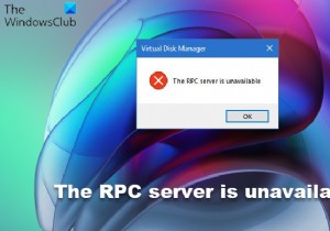 Máy chủ RPC không khả dụng trong Windows 11/10 