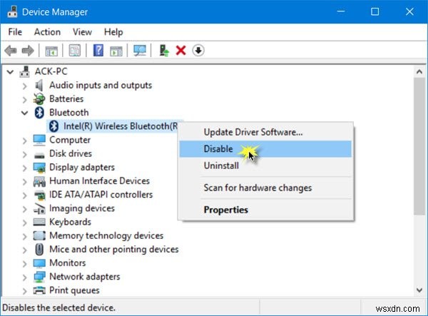 Cách tắt hoặc tắt Bluetooth trong Windows 11/10 