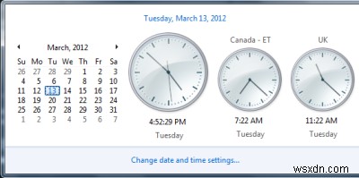 Cách hiển thị Nhiều Đồng hồ trên Thanh tác vụ trong Windows 11/10 