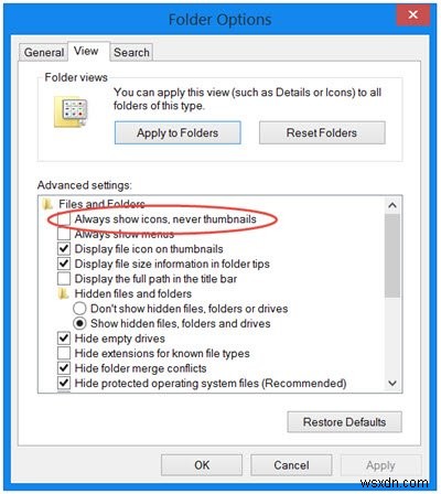 Bản xem trước hình ảnh thu nhỏ không hiển thị trong File Explorer trên Windows 11/10 