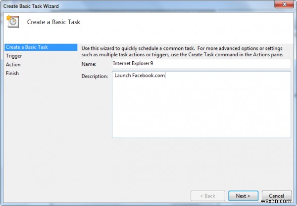 Cách tạo và lên lịch một tác vụ với Create Basic Task Wizard trong Windows 11/10 