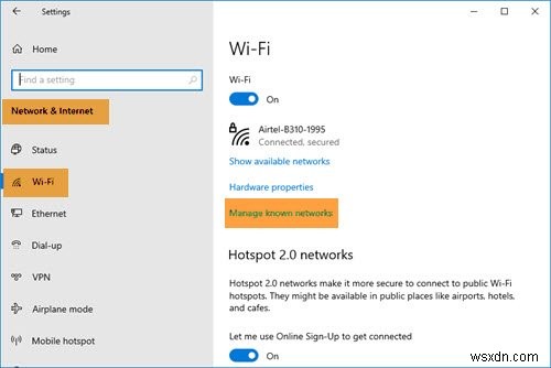 WiFi sẽ không yêu cầu mật khẩu trong Windows 11/10 
