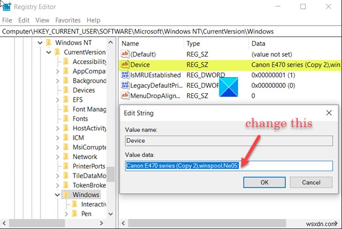 Cách thay đổi Hồ sơ Người dùng Chuyển vùng cho Máy in trên Windows 10 