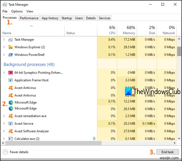 Microsoft Edge tự động đóng ngay sau khi mở trên Windows 11/10 