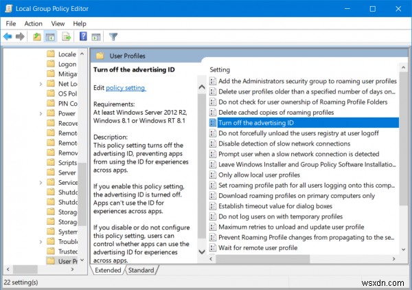 Tắt ID quảng cáo để tắt Quảng cáo được nhắm mục tiêu trong Windows 11/10 