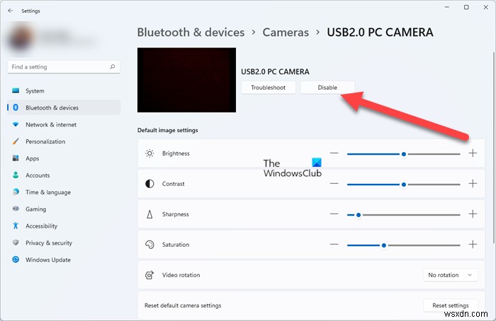 Cách bật hoặc tắt Webcam trong máy tính xách tay Windows 11/10 