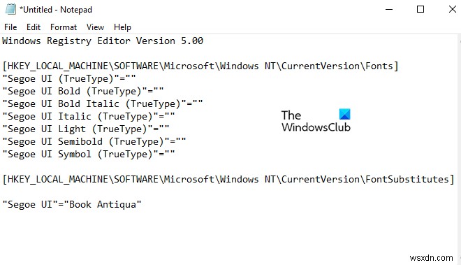 Cách thay đổi Phông chữ hệ thống mặc định trong Windows 11/10 