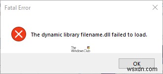 Không tải được tệp DLL trên máy tính Windows 11/10 