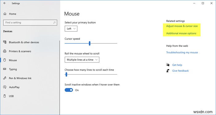 Cách thay đổi Tốc độ cuộn chuột trong Windows 11/10 