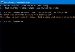 Giá trị được bảo vệ bởi chính sách Khởi động an toàn và không thể sửa đổi hoặc xóa 