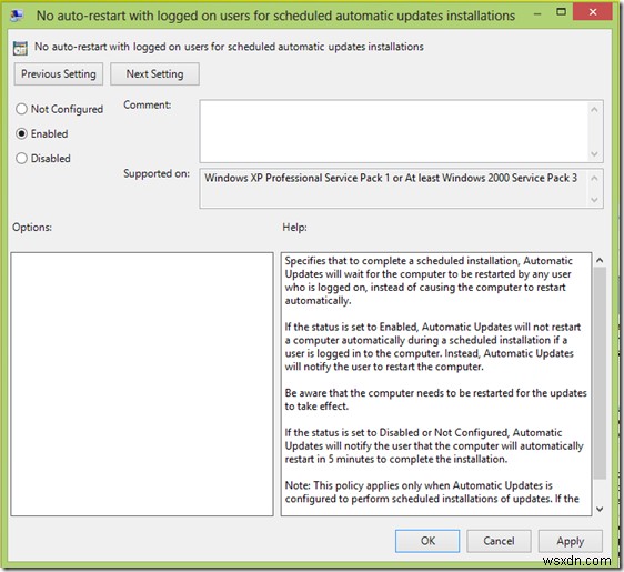 Ngăn Windows 11/10 tự động khởi động lại sau khi Windows Update 