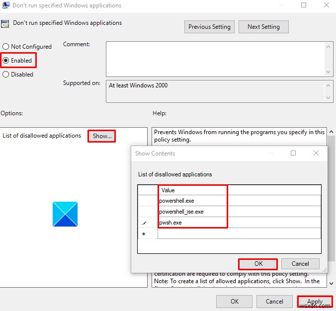 Cách tắt PowerShell trong Windows 11/10 