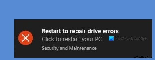 Khởi động lại để sửa lỗi ổ đĩa tiếp tục hiển thị sau khi khởi động lại trong Windows 11/10 