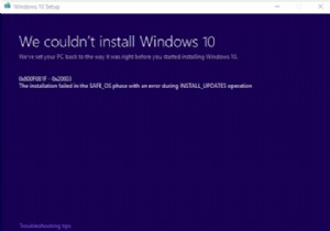 Không thể cài đặt trong giai đoạn SAFE_OS trong INSTALL_UPDATES, 0x800F081F - 0x20003 