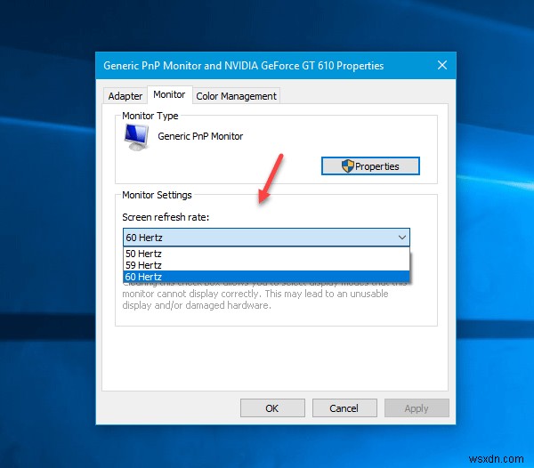 Cách thay đổi Tốc độ làm mới màn hình trong Windows 11/10 