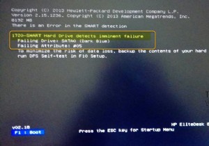 Ổ cứng SMART 1720 phát hiện lỗi sắp xảy ra 