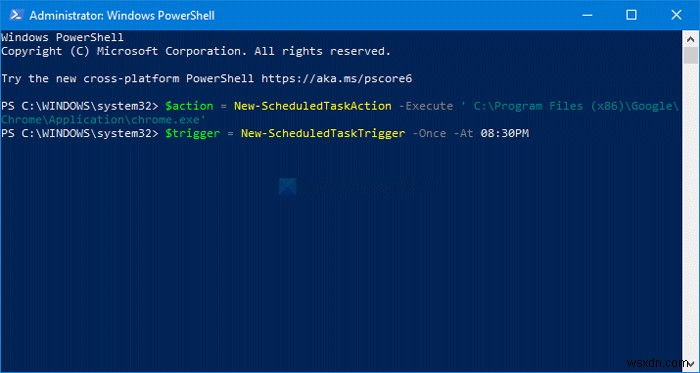 Cách sử dụng PowerShell để xóa hoặc tạo tác vụ đã lên lịch trên Windows 11/10 
