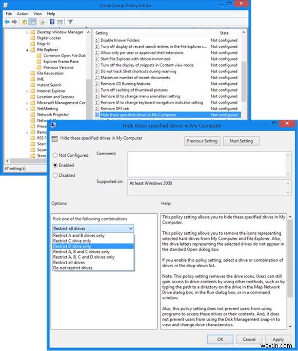 Cách ẩn Drive trong Windows 11/10 