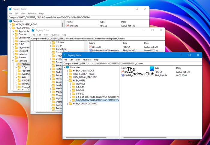 Cách mở nhiều phiên bản Registry trong Windows 11/10 
