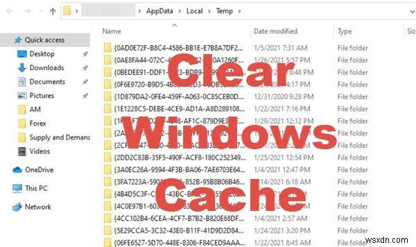 Cách xóa bộ nhớ cache trong Windows 11/10 