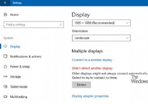 Windows không thể phát hiện màn hình thứ hai - Windows 11/10 