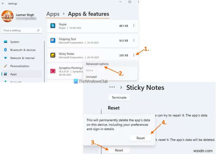 Sticky Notes gặp sự cố và đã ngừng hoạt động trong Windows 11/10 