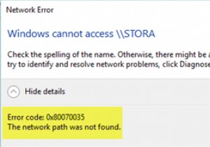 Khắc phục mã lỗi 0x80070035, Không tìm thấy đường dẫn mạng trên Windows 11/10 