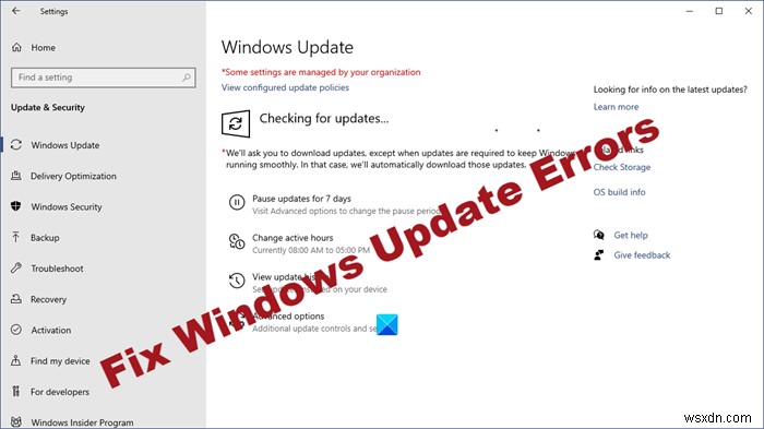 Windows Update không cài đặt được hoặc không tải xuống được trong Windows 11/10 