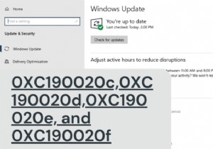 Sửa mã lỗi nâng cấp Windows 0xC190020c, 0xC190020d, 0xC190020e hoặc 0xC190020f 