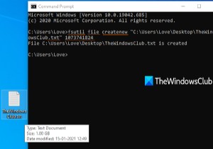 Cách tạo tệp thử nghiệm giả có kích thước bất kỳ bằng Command Prompt trong Windows 10 