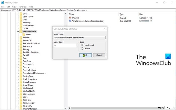 Cách ẩn hoặc hiện nút không gian làm việc của Windows Ink trên thanh tác vụ trong Windows 10 