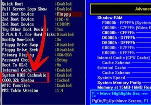 Làm cách nào để tắt BIOS Cache hoặc Shadowing? 