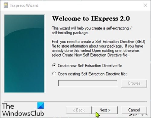 Cách chuyển đổi tệp PowerShell script (PS1) sang EXE bằng IExpress trên Windows 10 