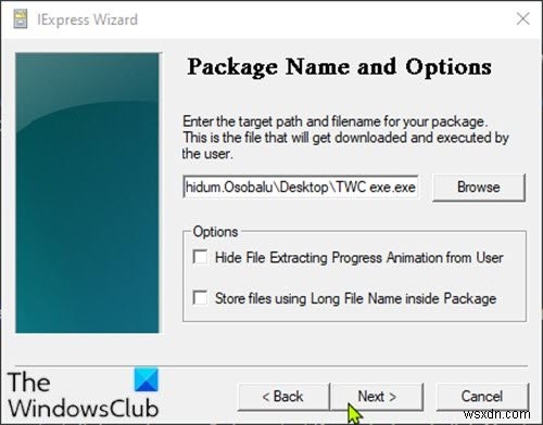 Cách chuyển đổi tệp PowerShell script (PS1) sang EXE bằng IExpress trên Windows 10 