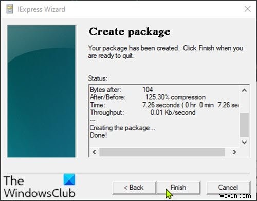 Cách chuyển đổi tệp PowerShell script (PS1) sang EXE bằng IExpress trên Windows 10 