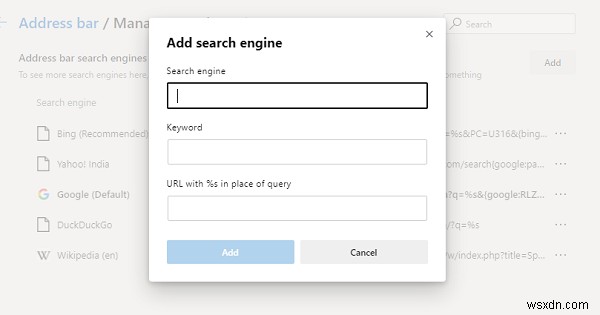 Cách thay đổi Công cụ tìm kiếm mặc định trong trình duyệt Microsoft Edge Chromium mới 