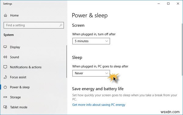 Windows 11/10 tự động chuyển sang chế độ ngủ ngẫu nhiên 