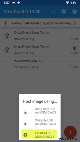 Cách cài đặt Windows 11/10 từ điện thoại Android bằng DriveDroid 