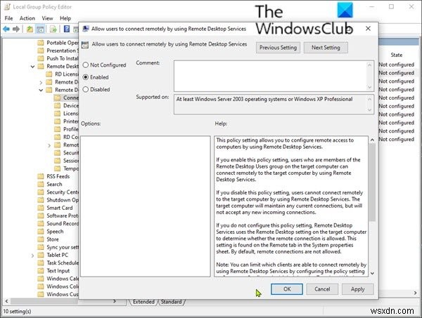 Cách khắc phục sự cố kết nối Máy tính Từ xa chung trên Windows 11/10 
