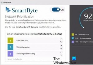 Dịch vụ mạng SmartByte gây ra tốc độ Internet chậm trên Windows 11/10 