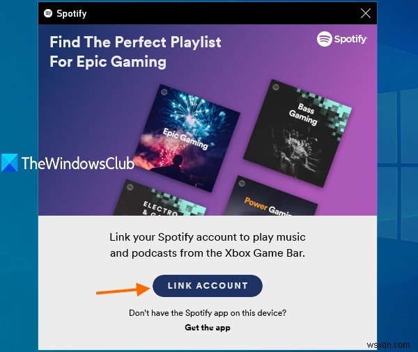 Cách sử dụng Spotify trong Trò chơi PC qua Xbox Game Bar trong Windows zpc 