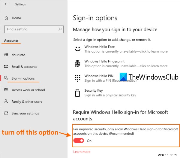 Người dùng phải nhập tên người dùng và mật khẩu để sử dụng máy tính bị thiếu trong Windows 11/10 này 