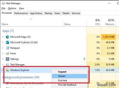 Sửa lỗi ứng dụng Explorer.exe trên Windows 11/10 