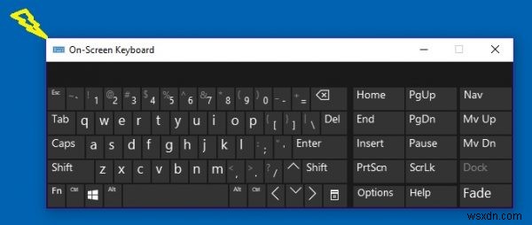 Cách thay đổi kích thước Bàn phím cảm ứng và Bàn phím ảo trên Windows 11/10 